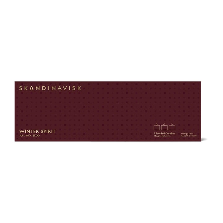 Set de regalo 3 velas Winter Spirit Mini - 3x90 gr - Skandinavisk