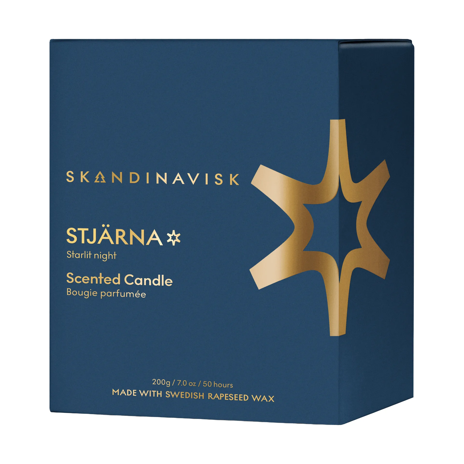 Vela aromática Stjärna Gold Symbol, 200 g Skandinavisk