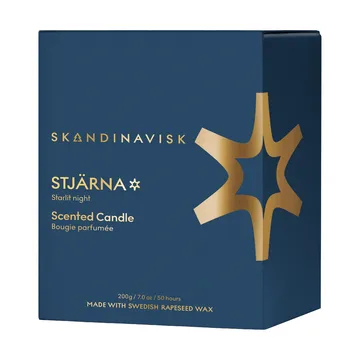 Vela aromática Stjärna Gold Symbol - 200 g - Skandinavisk