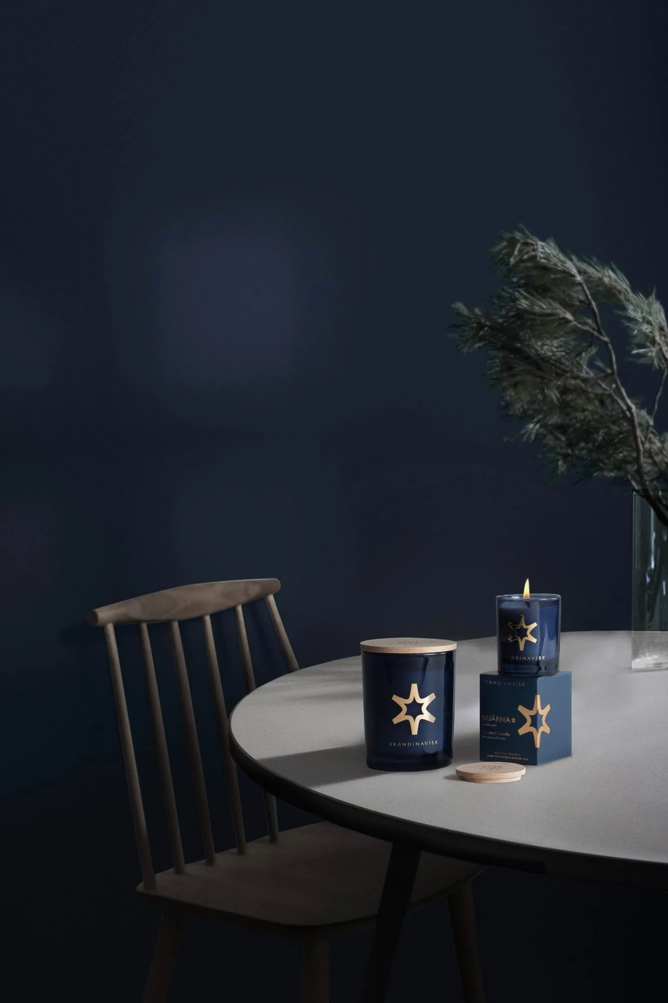 Vela aromática Stjärna Gold Symbol, 200 g Skandinavisk