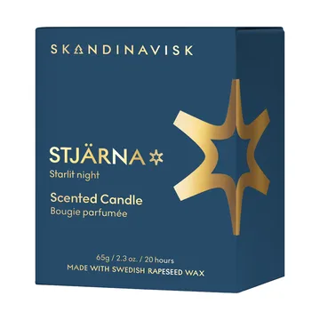 Vela aromática Stjärna Gold Symbol - 65 g - Skandinavisk