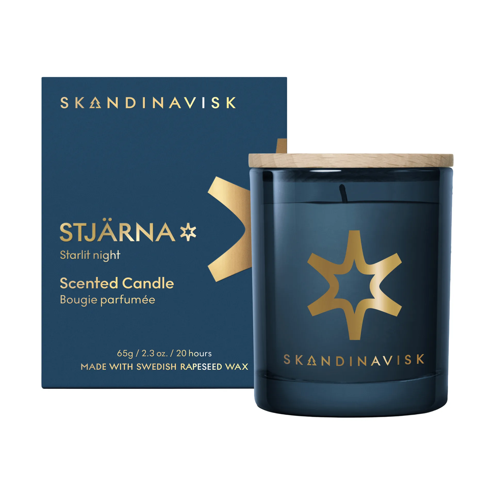 Vela aromática Stjärna Gold Symbol, 65 g Skandinavisk
