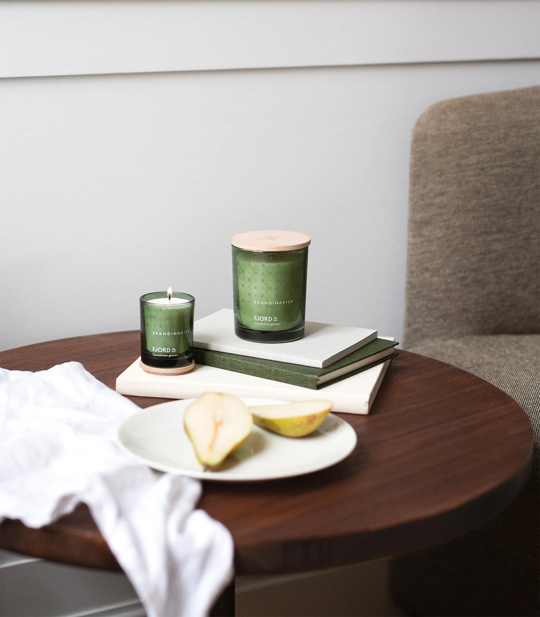 Vela perfumada con tapa Fjord, 65 g Skandinavisk