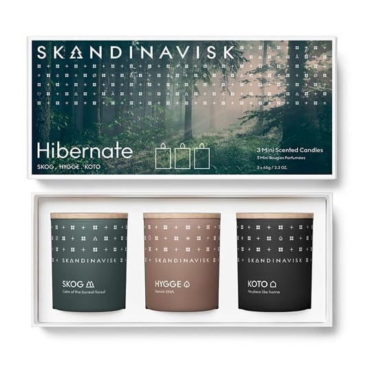 Vela perfumada mini Hibernation set de regalo, 3 piezas Skandinavisk