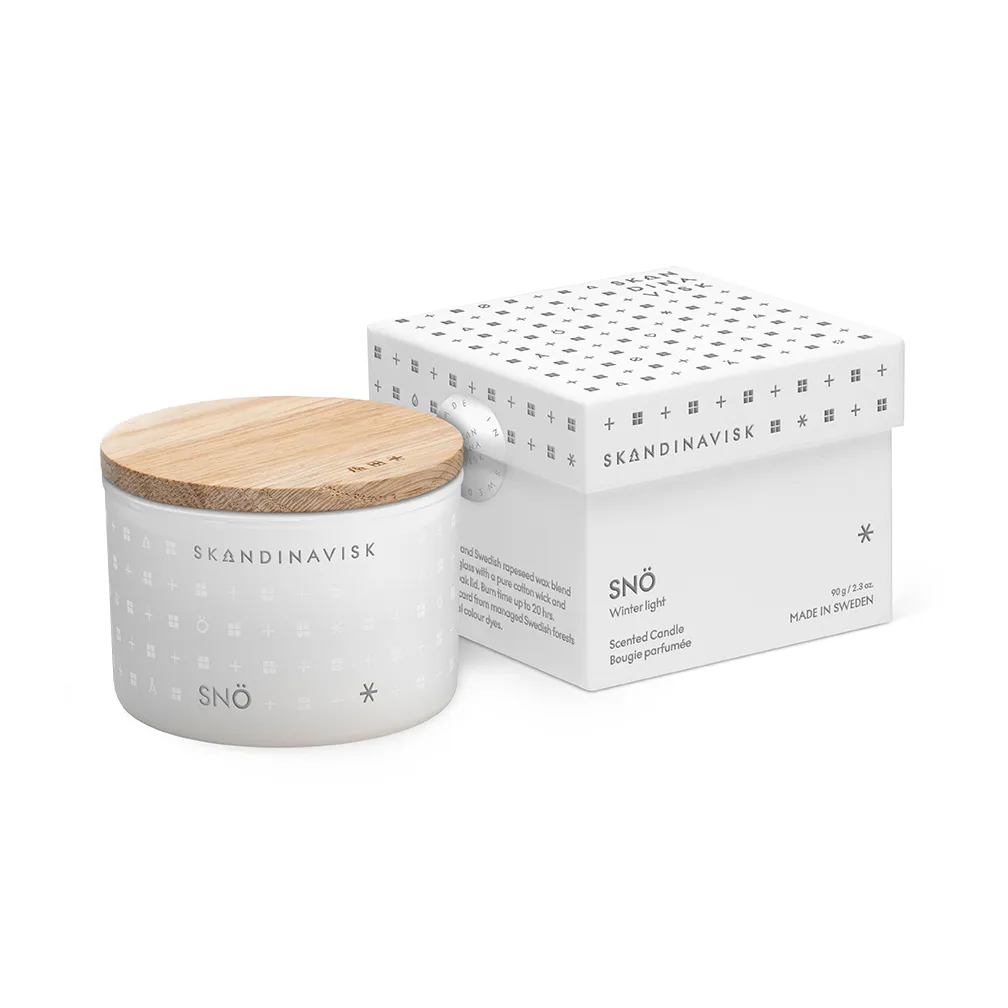 Vela perfumada Snö, 90 g Skandinavisk