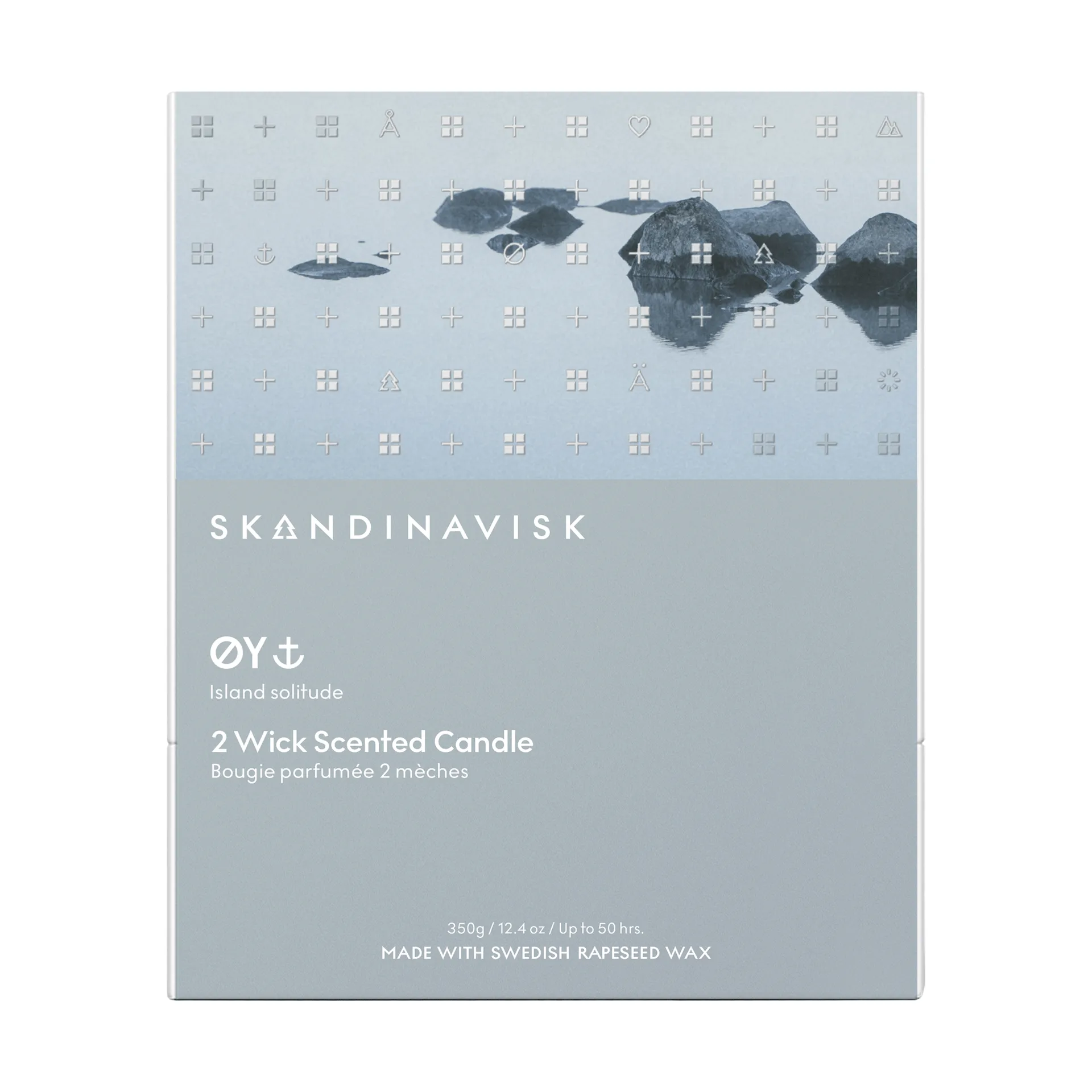 Øy vela perfumada, 350 g, 2 mechas Skandinavisk