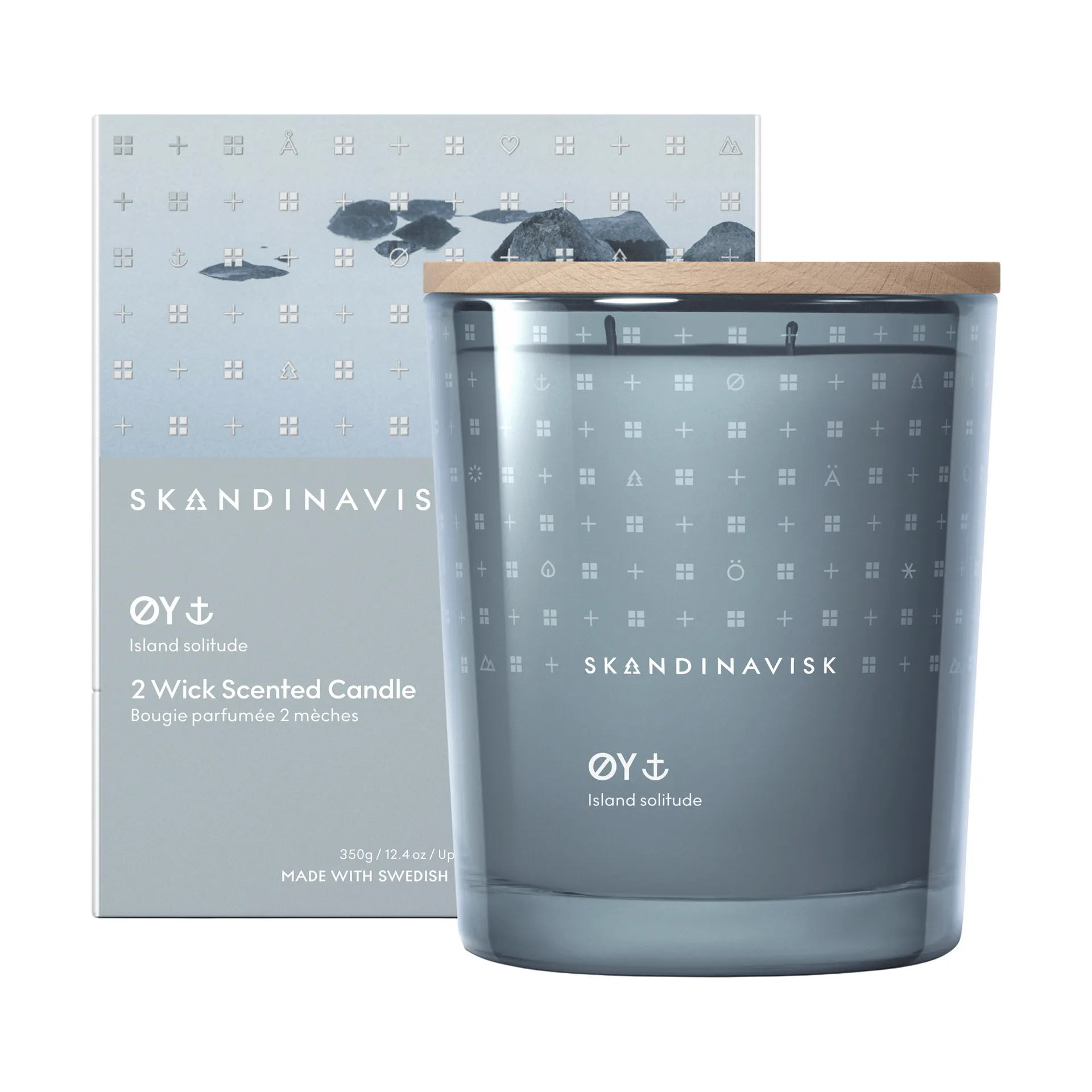 Øy vela perfumada, 350 g, 2 mechas Skandinavisk