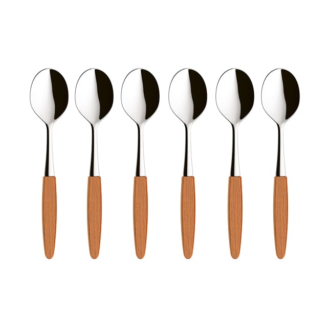 6 Cucharas de postre Skaugum Ecco Teak - undefined - Skaugum of Norway