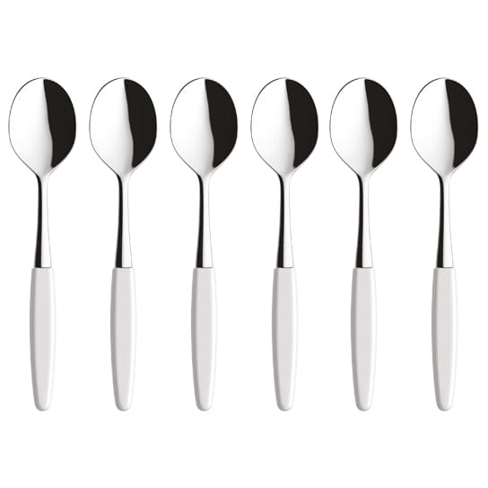 6 Cucharas de postre Skaugum - Pure White - Skaugum of Norway
