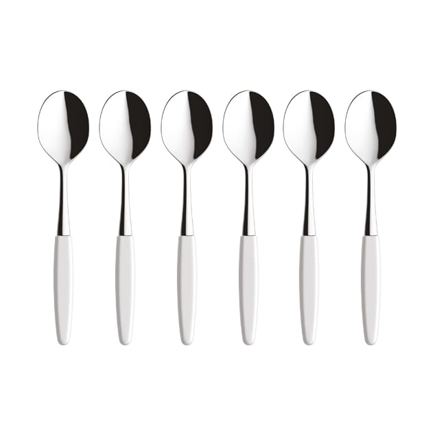 6 Cucharas de postre Skaugum Pure White - undefined - Skaugum of Norway