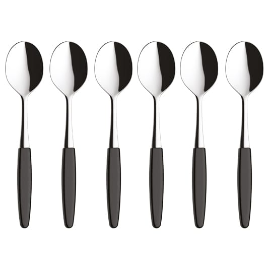 6 Cucharas de postre Skaugum - Urban Black - Skaugum of Norway