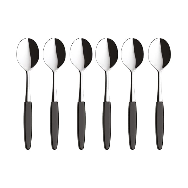 6 Cucharas de postre Skaugum Urban Black - undefined - Skaugum of Norway