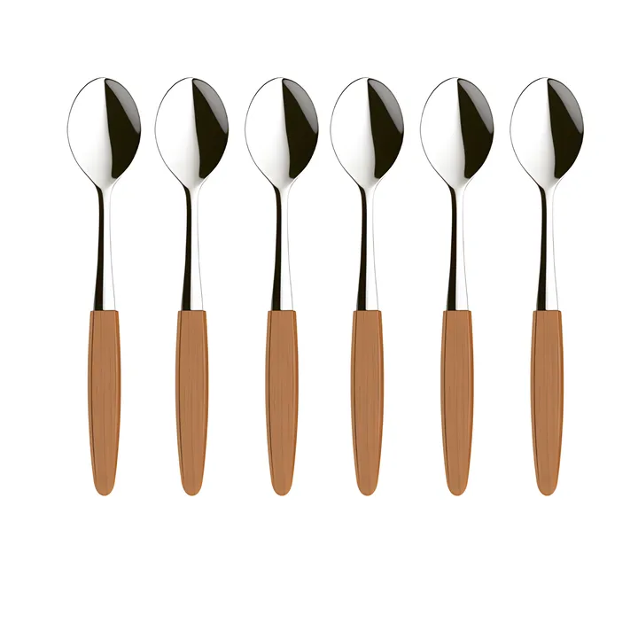 6 Cucharillas de café Skaugum Ecco Teak - Skaugum of Norway