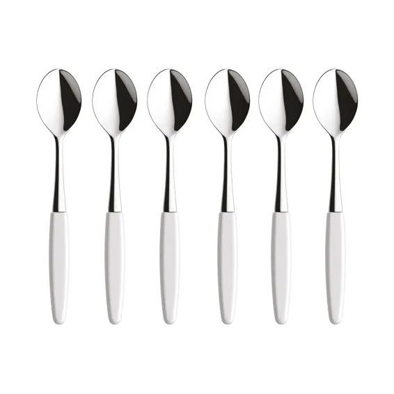 6 Cucharillas de café Skaugum Pure White,  Skaugum of Norway