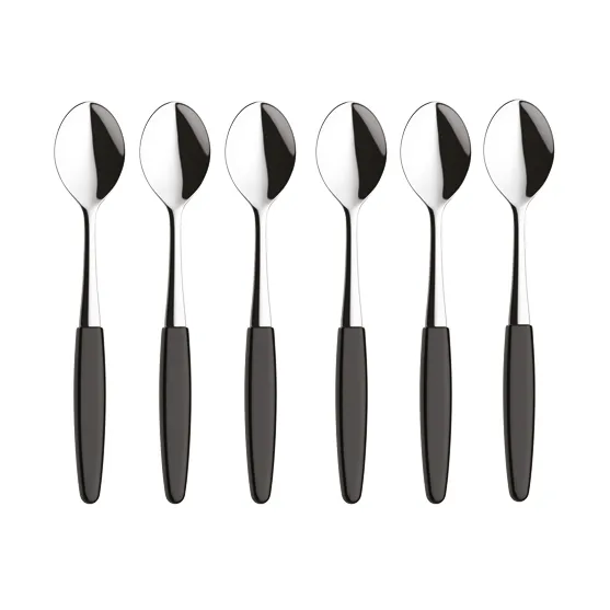 6 Cucharillas de café Skaugum Urban Black - Skaugum of Norway