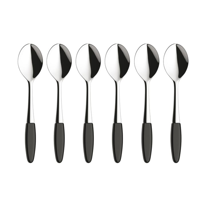 6 Cucharillas de té Skaugum Urban Black - undefined - Skaugum of Norway