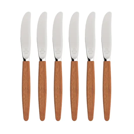 6 Cuchillos Skaugum Ecco Teak - Skaugum of Norway