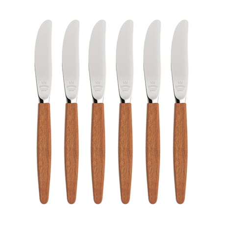6 Cuchillos Skaugum Ecco Teak - undefined - Skaugum of Norway
