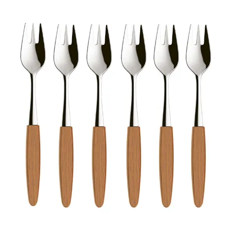 6 Tenedores de postre Skaugum Ecco Teak,  Skaugum of Norway