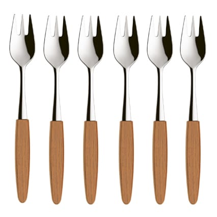 6 Tenedores de postre Skaugum - Ecco Teak - Skaugum of Norway