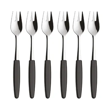 6 Tenedores de postre Skaugum Urban Black - Skaugum of Norway
