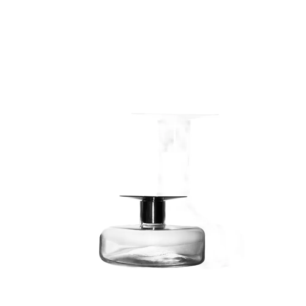 Candelabro Halo, Transparente, pequeño Skrufs Glasbruk