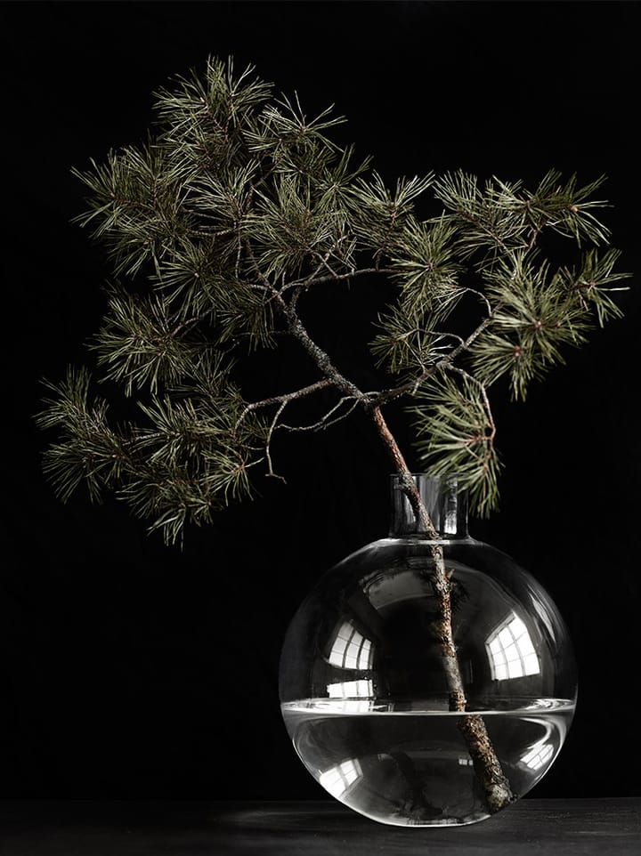 Jarrón Pallo, transparente 31 cm Skrufs Glasbruk