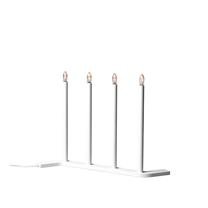 Candelabro de Adviento Advent RE, Blanco, 4 bombillas SMD Design
