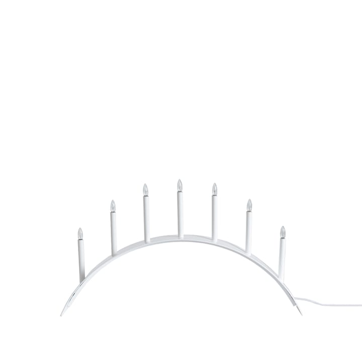 Candelabro de Adviento Spica Bow 7 - Blanco, led - SMD Design