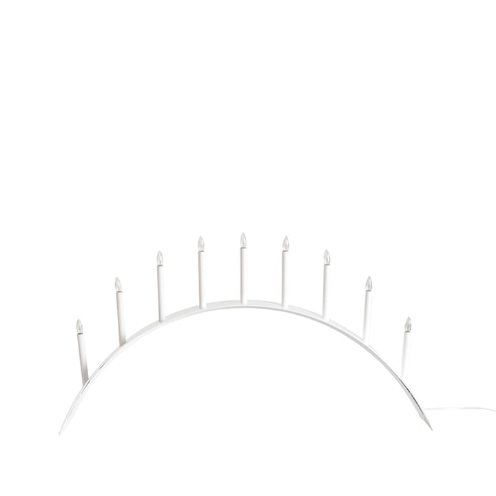 Candelabro de Adviento Spica Bow 9, Blanco, led SMD Design