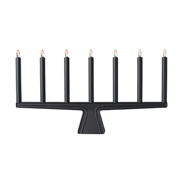 Candelabro de Adviento Stella 7, 60 cm - Negro - SMD Design