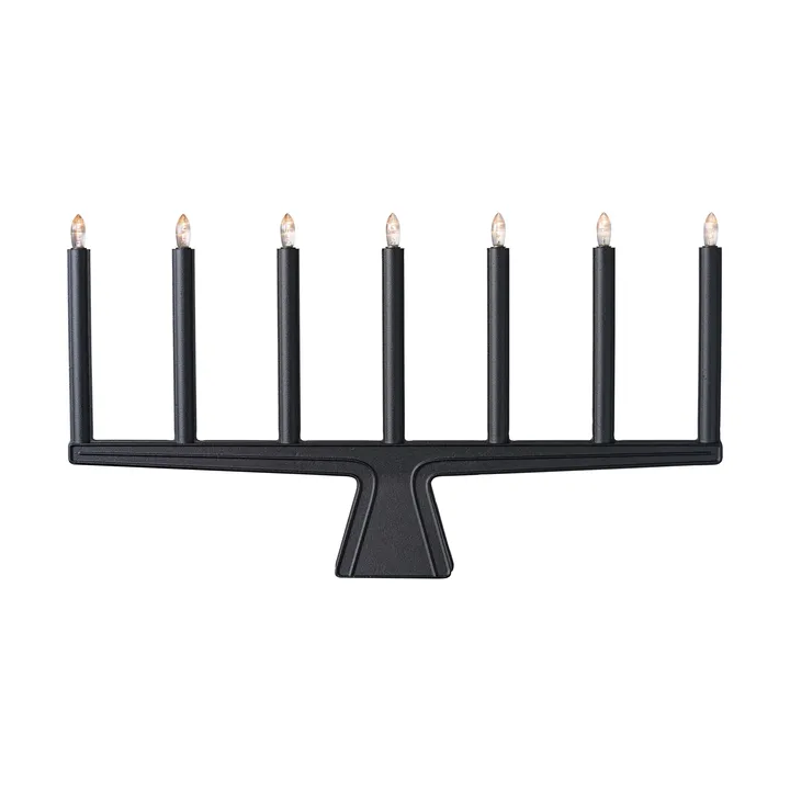 Candelabro de Adviento Stella 7, 60 cm - Negro - SMD Design