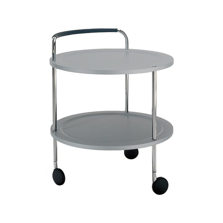 Carro con ruedas Trolley Round basic - Gris claro, base de cromo - SMD Design