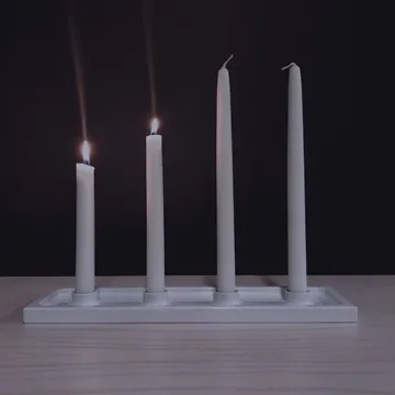 Crater candelabro de Adviento - Blanco, 4 luces - SMD Design