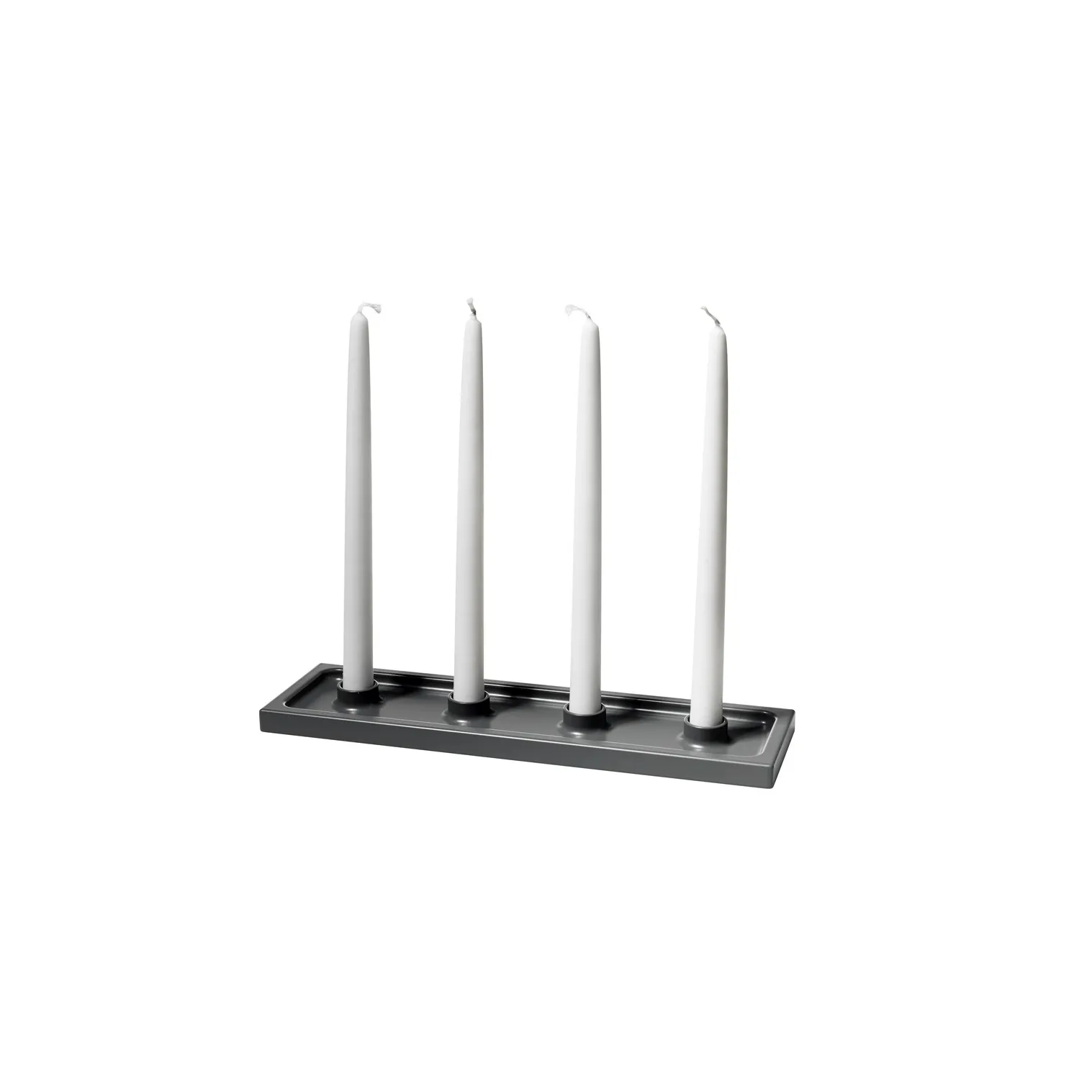 Crater candelabro de Adviento, Gris, 4 luces SMD Design