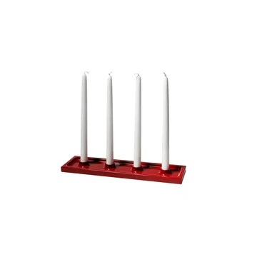 Crater candelabro de Adviento - Rojo, 4 luces - SMD Design