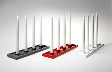 Crater candelabro de Adviento - Rojo, 4 luces - SMD Design