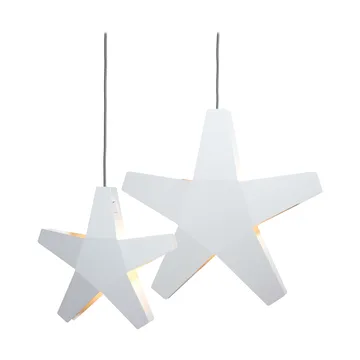 Estrella de Adviento Advent Stjärna - Cable blanco-gris, 60 cm - SMD Design