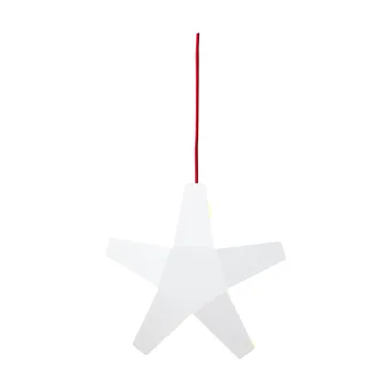 Estrella de Adviento Advent Stjärna - Cable blanco-rojo, 40 cm - SMD Design