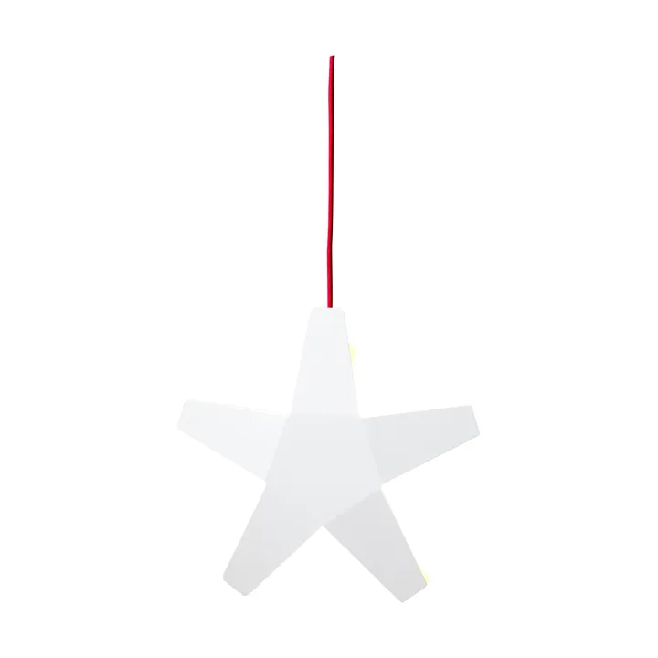 Estrella de Adviento Advent Stjärna - Cable blanco-rojo, 40 cm - SMD Design