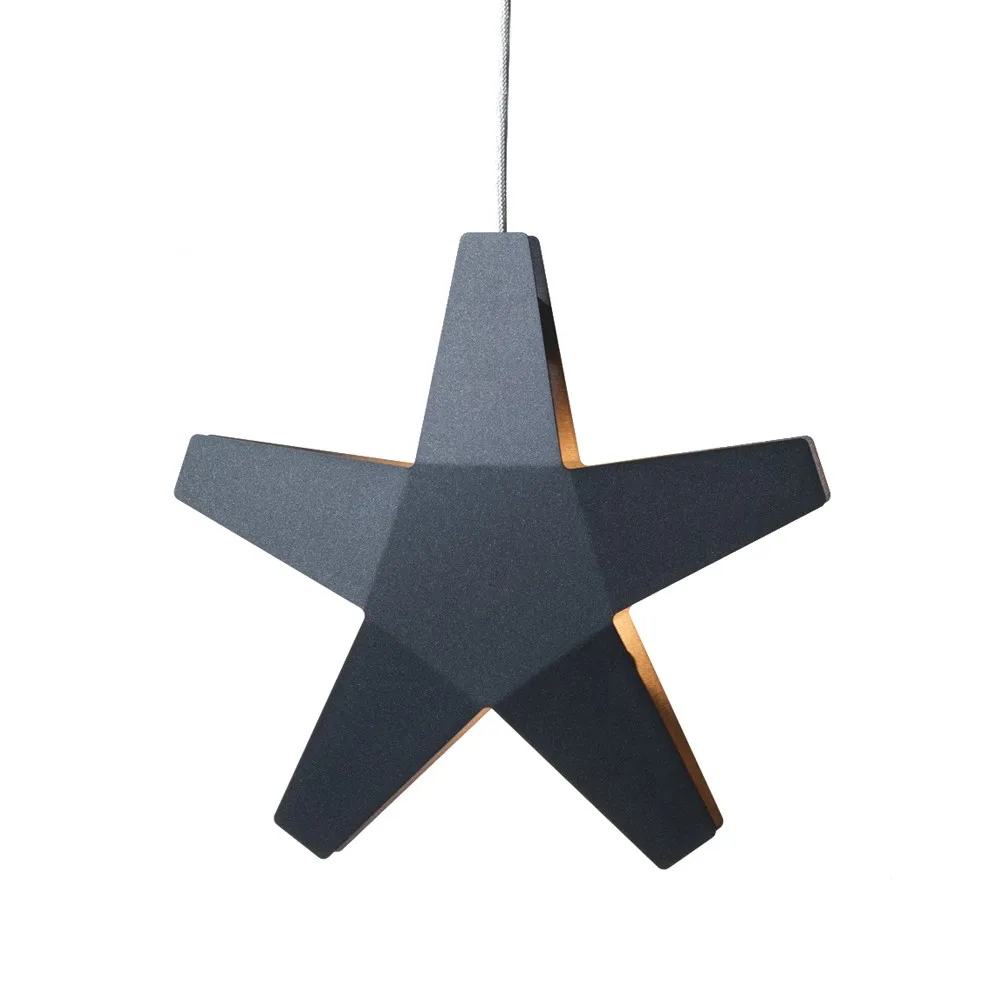Estrella de Adviento Advent Stjärna, Gris, 40 cm, cable de tela gris claro SMD Design