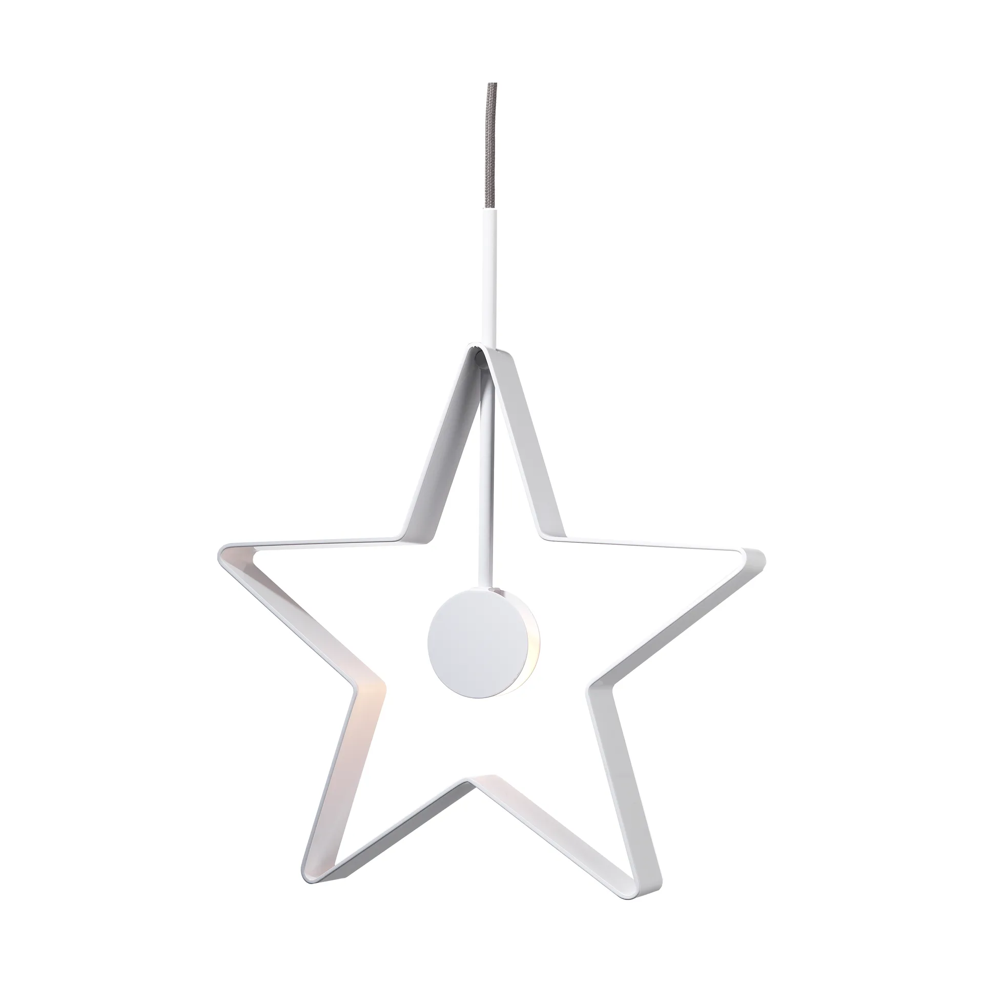 Estrella de Adviento Spica 60 cm, Cable blanco-gris SMD Design