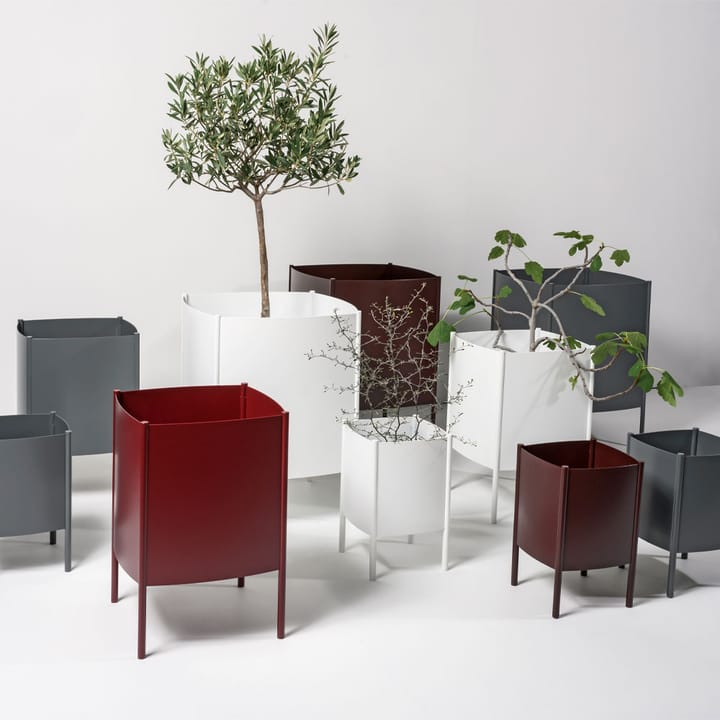 Maceta Konvex Pot, Blanco, grande Ø47 cm SMD Design