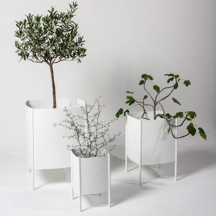 Maceta Konvex Pot, Blanco, pequeña Ø23 cm SMD Design