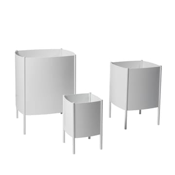 Maceta Konvex Pot - Blanco, pequeña Ø23 cm - SMD Design