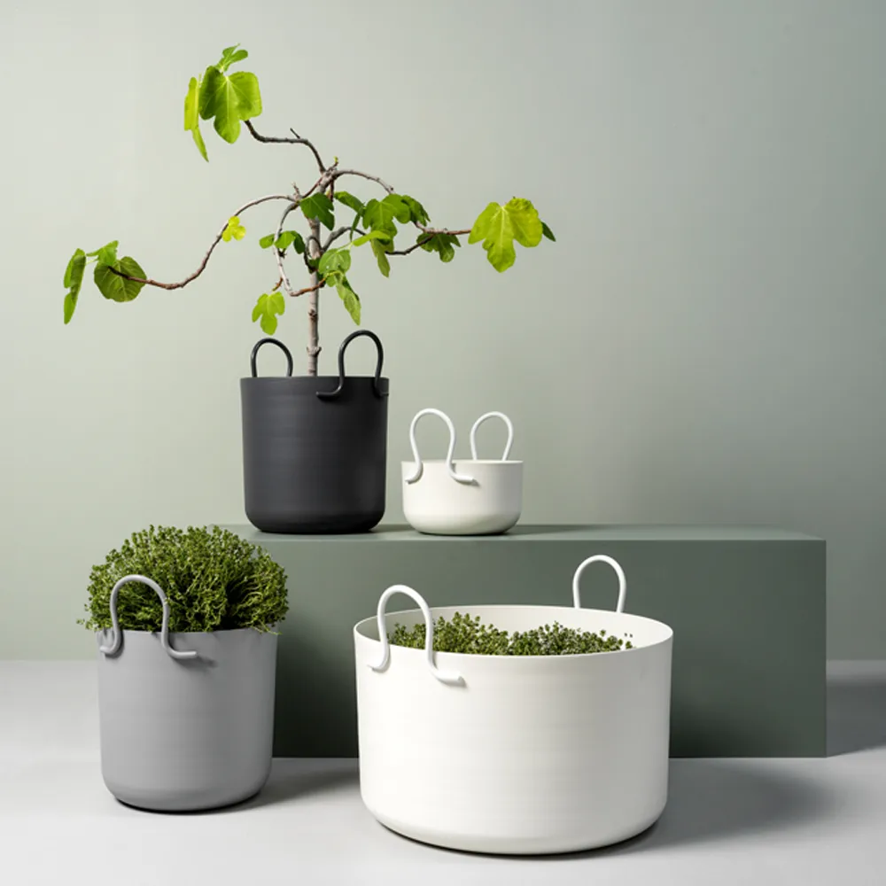 Maceta Tivoli 25, Gris oscuro, Ø25x30 cm SMD Design