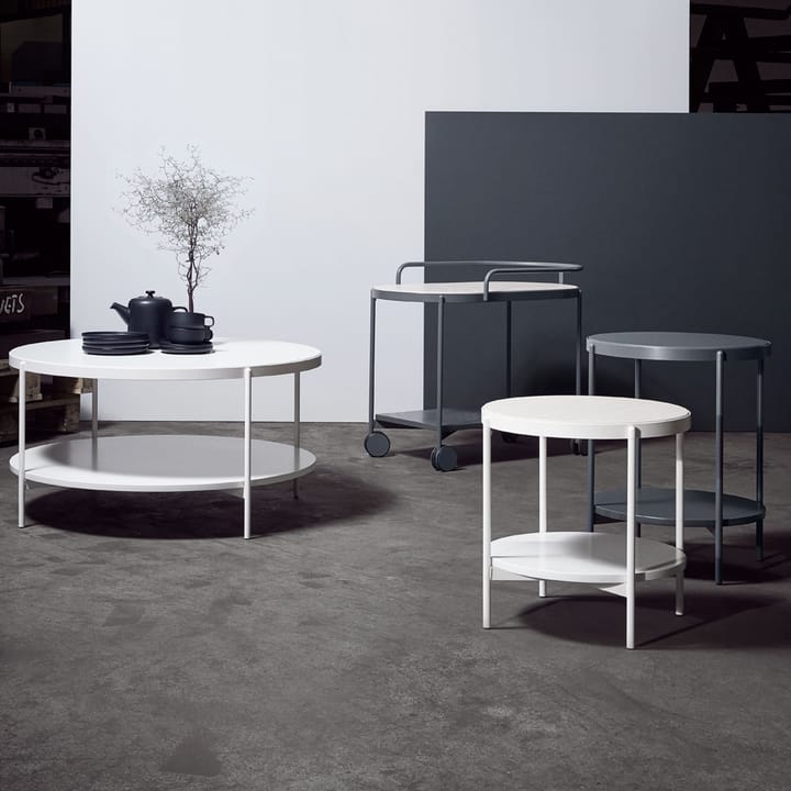 Mesa auxiliar Lene, Blanco, bajo, mdf SMD Design