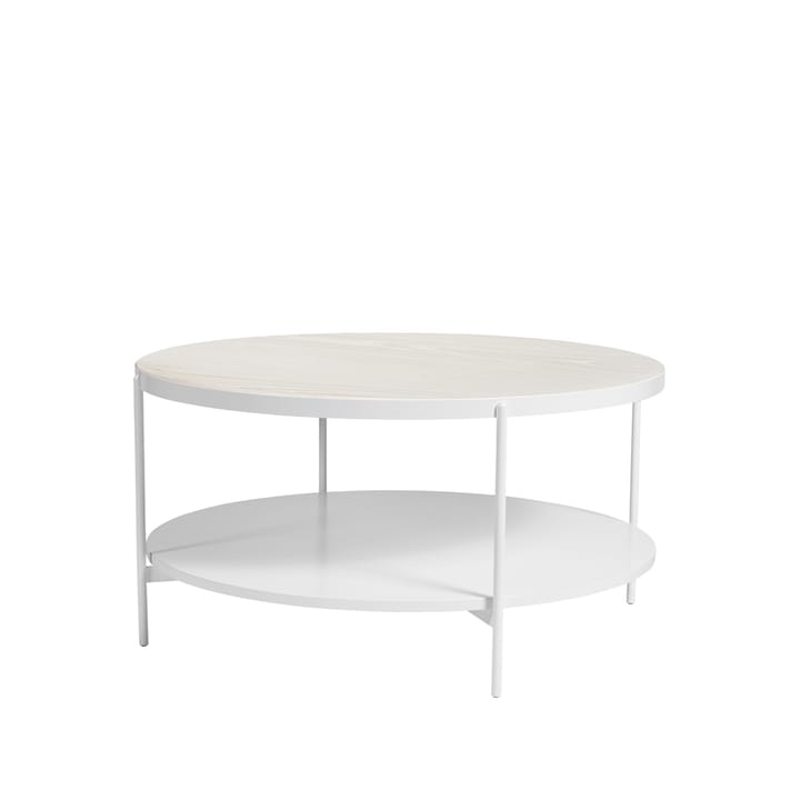 Mesa de centro Lene - Blanco, chapa de fresno pigmentado blanco - SMD Design