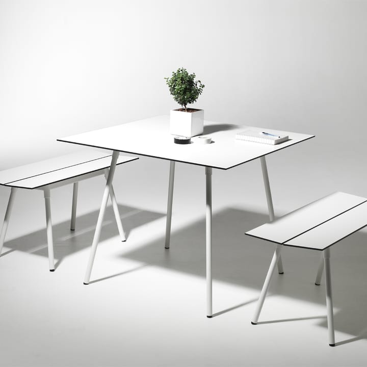 Mesa Ella rectangular, Blanco, 180x90 cm SMD Design