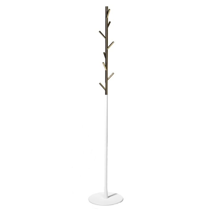 Perchero de pie Sticks - latón-blanco - SMD Design